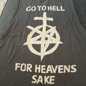 UNIF got to hell for heavens sake muscle t shirt